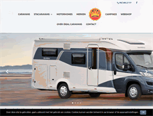 Tablet Screenshot of ideal-caravans.be